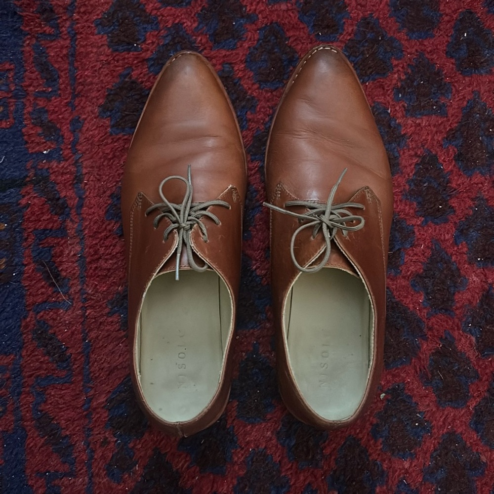 Nisolo Brown Leather Oxfords